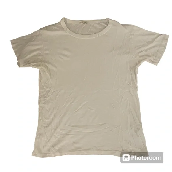 Brandy Melville John Galt Plain White T Shirt - Picture 1 of 3